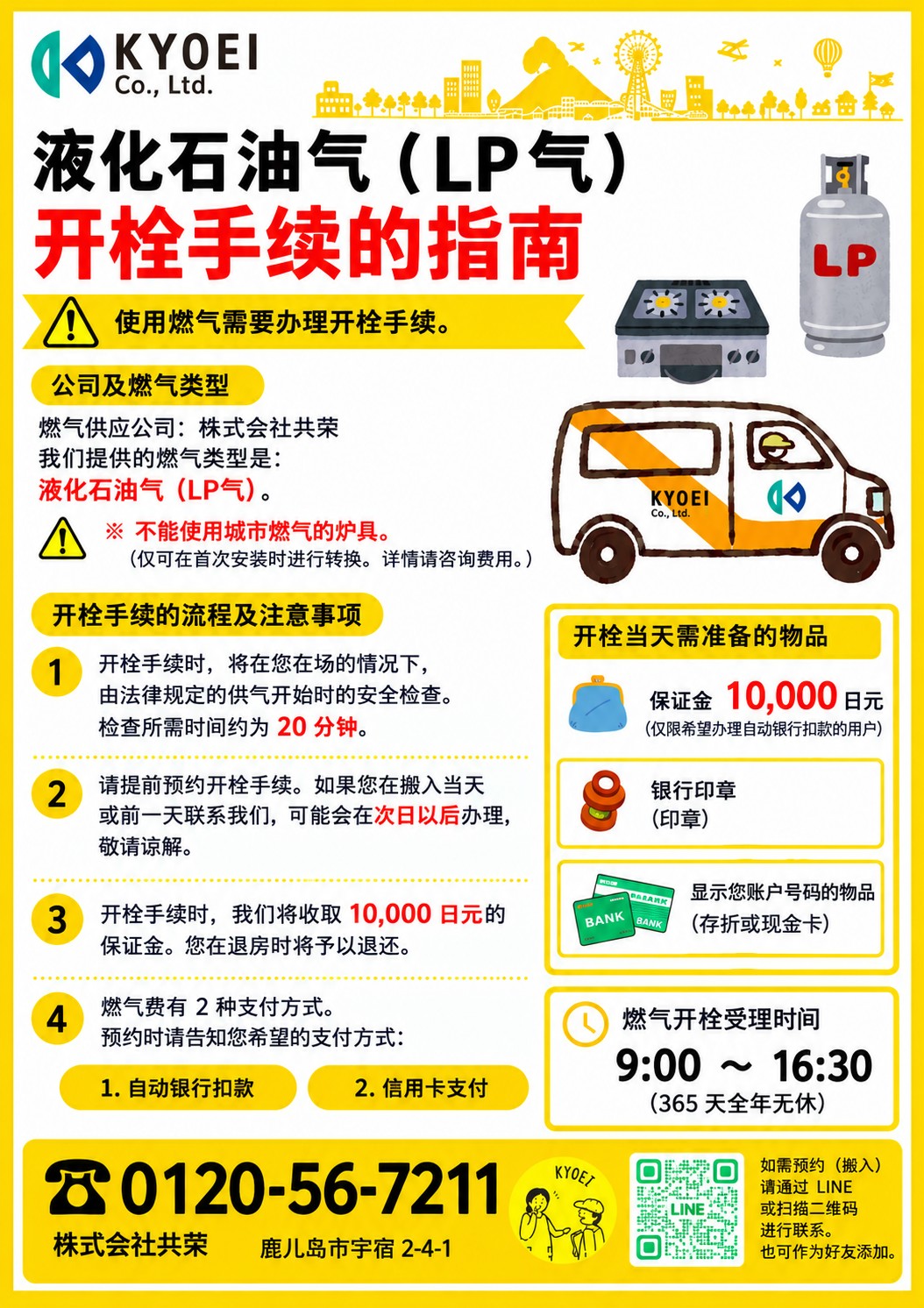 液化石油气开栓手续指南